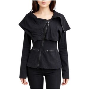 Lululemon Black Asymmetrical Zip Jacket Size 6